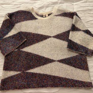 Anthropologie Moth Sparkling Geo Sweater